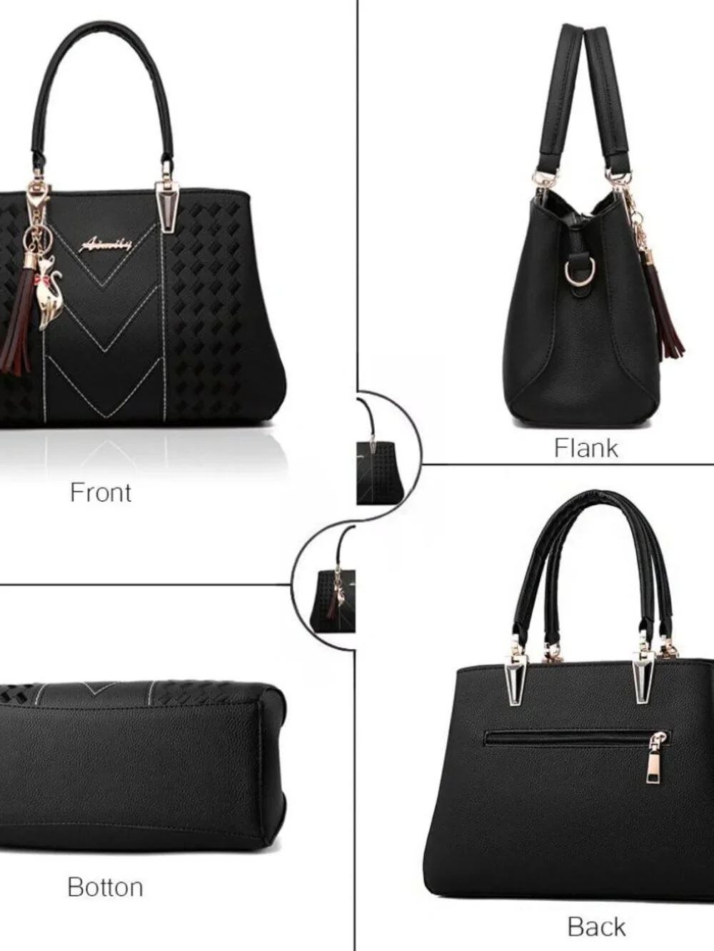 Women's 1-c Purple Shoulder Bag Ladies Satchel Messenger Tote Bag Purses